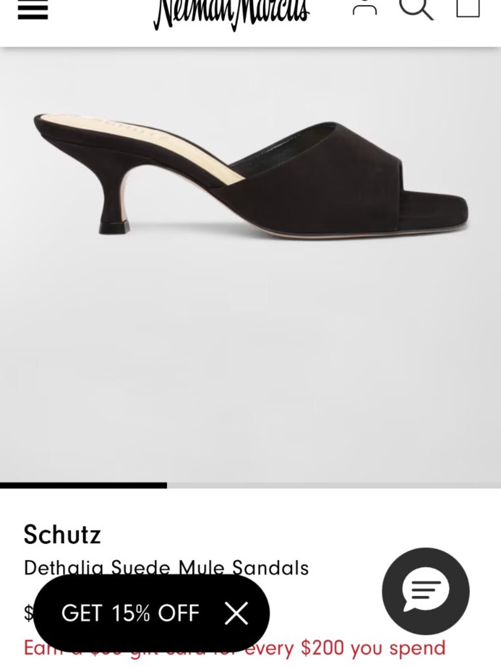 Womens Schultz, size 8, black mules heels